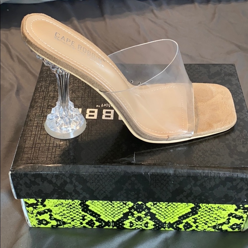 Clear sandals
